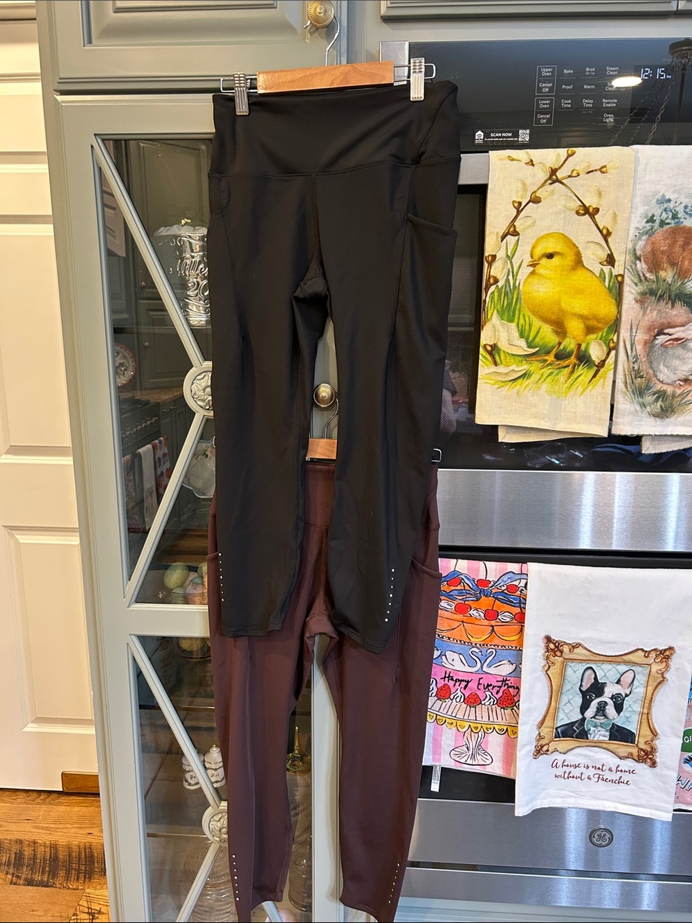 Lot of 2 Apana High-Waist Leggings with Side Pockets Small NWOT